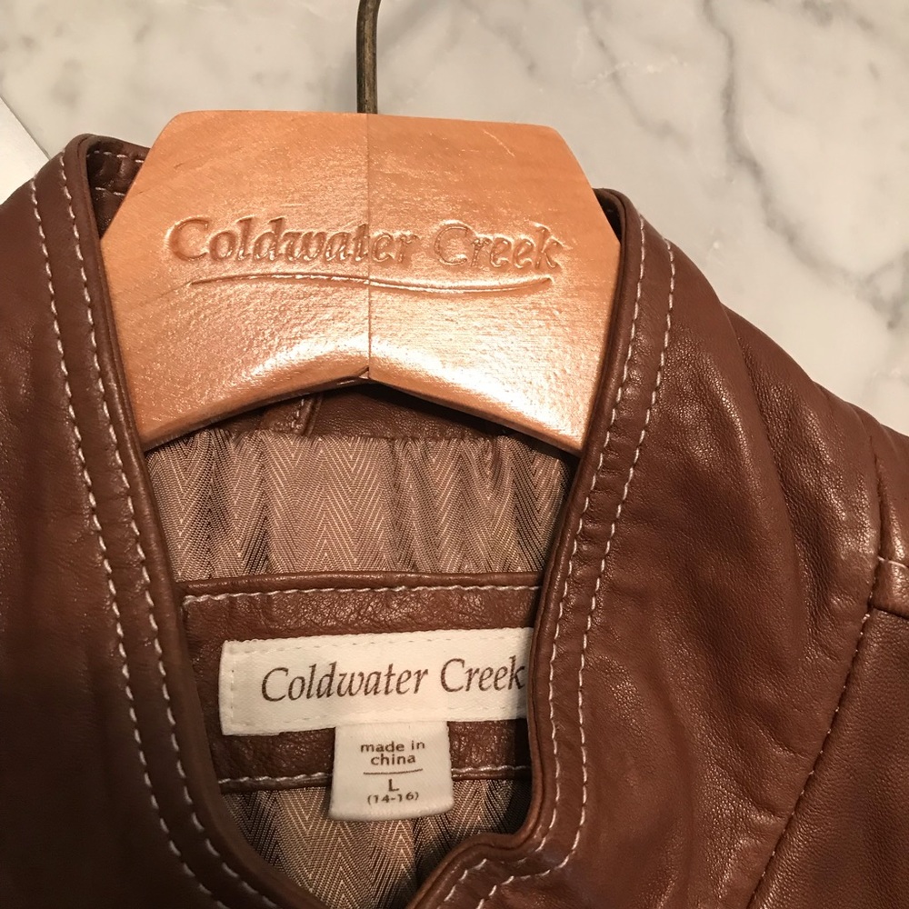 Coldwater Creek Leather Vest - Picture 6 of 8